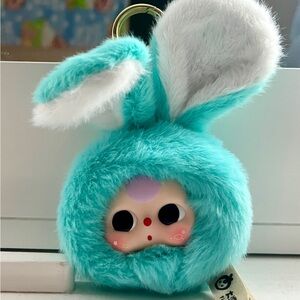 teal baby three bunny wardrobe head 💙